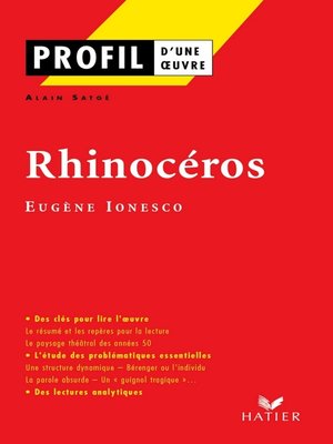 cover image of Profil--Ionesco (Eugène)